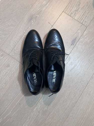 Prada Prada leather dress shoes sz 7 - image 1