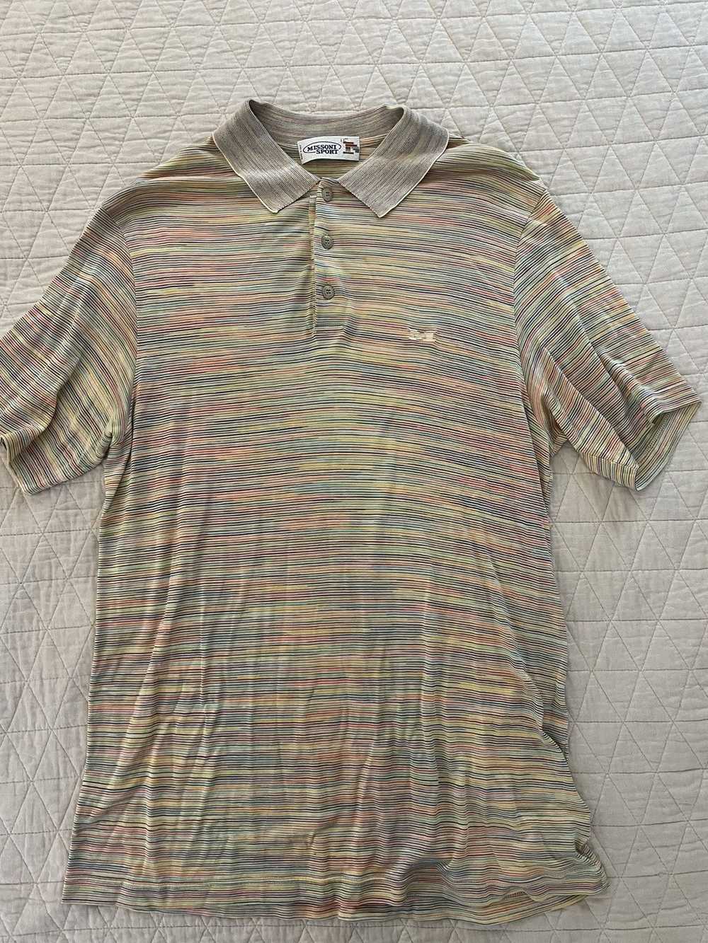 Missoni × Vintage Finely Striped Polo - image 2