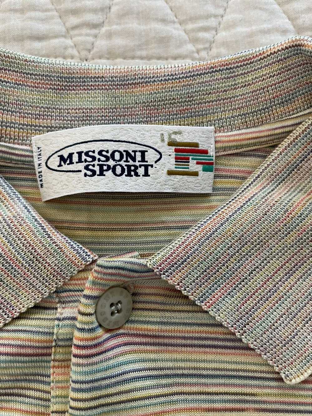 Missoni × Vintage Finely Striped Polo - image 4