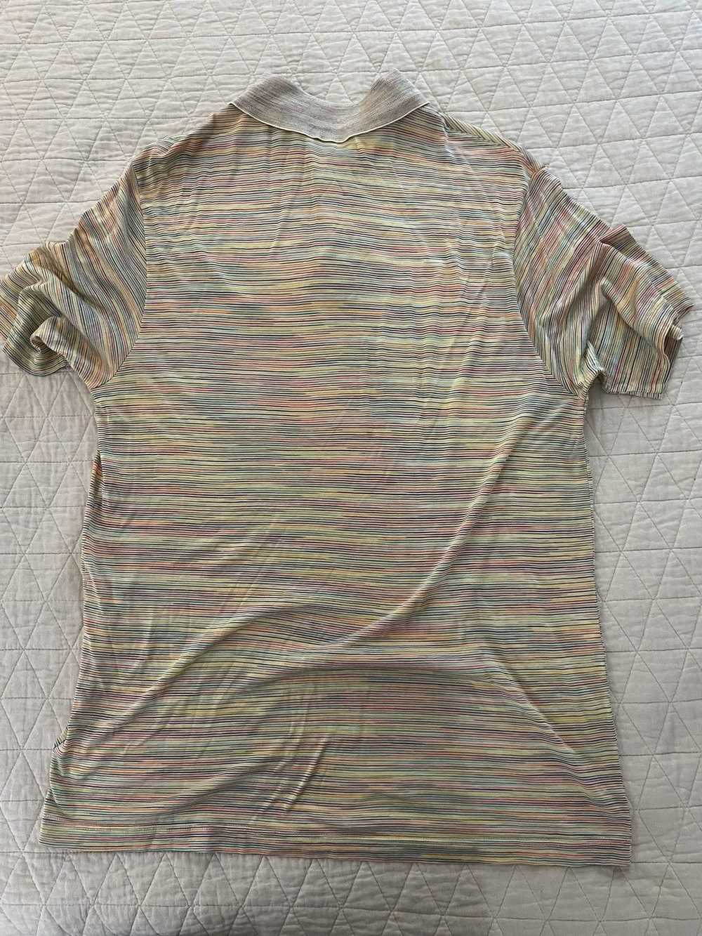 Missoni × Vintage Finely Striped Polo - image 6