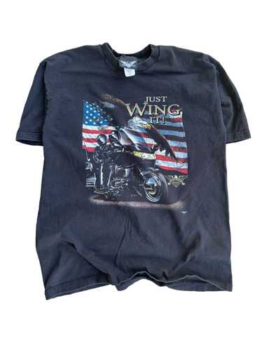 Vintage Vintage 90’s Motorcycle Just Wing It T-Sh… - image 1