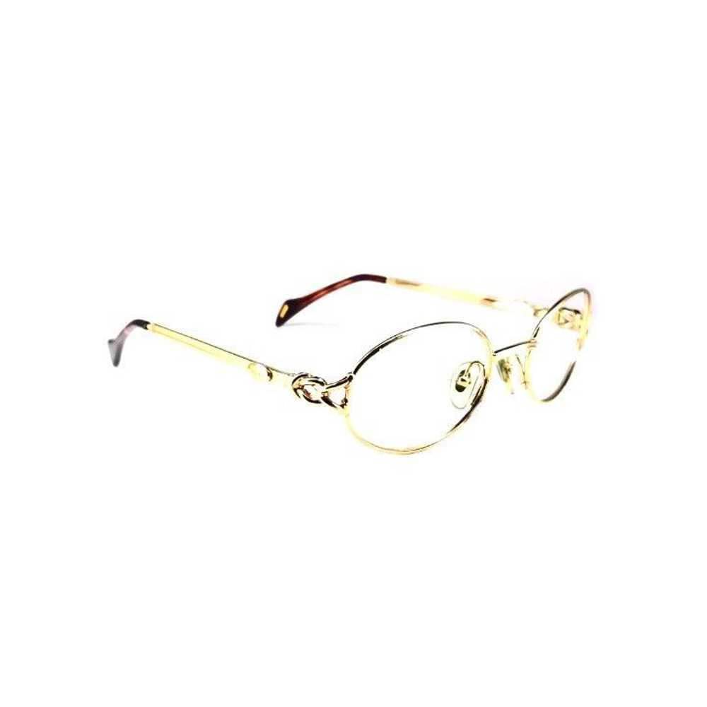 Gucci RARE GUCCI 90s GOLD VINTAGE OVAL GOLD FRAMES - image 1