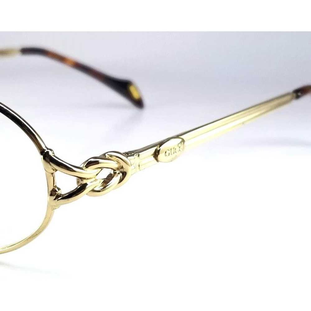 Gucci RARE GUCCI 90s GOLD VINTAGE OVAL GOLD FRAMES - image 2