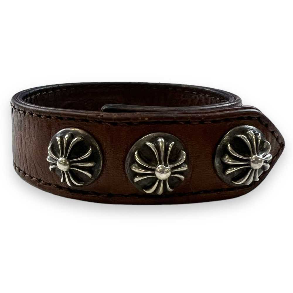 Chrome Hearts Chrome Hearts CH Plus Leather Brown… - image 1