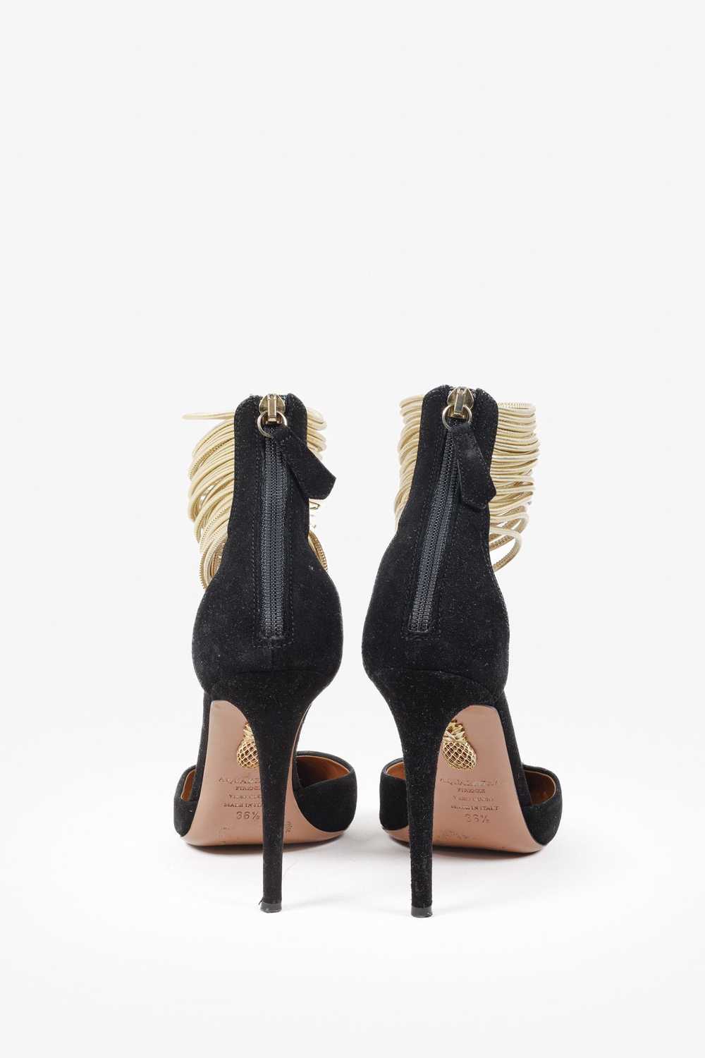 Aquazzura Aquazzura Black Suede Hello Lover 105 H… - image 4