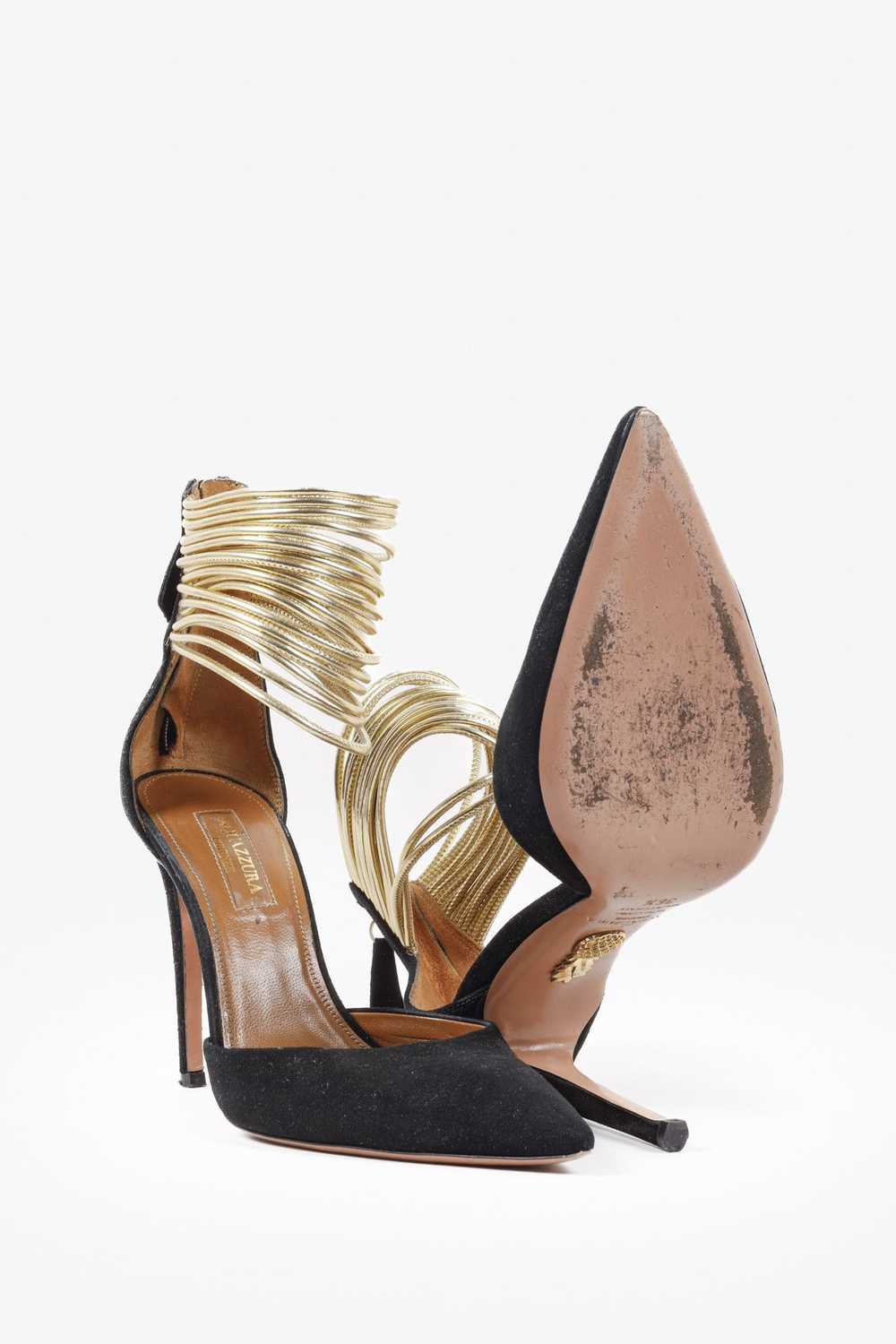 Aquazzura Aquazzura Black Suede Hello Lover 105 H… - image 5