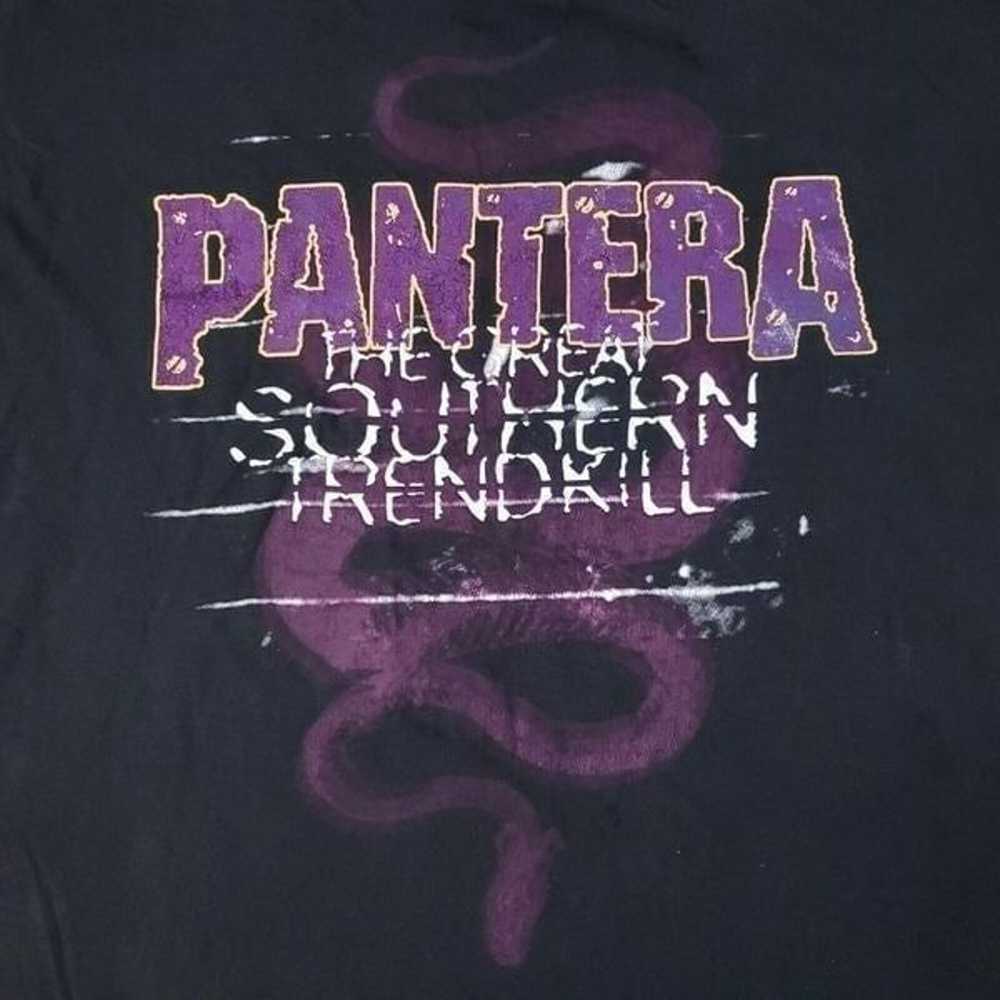 Vtg 90s Pantera Shirt The Great Southern Trendkil… - image 4