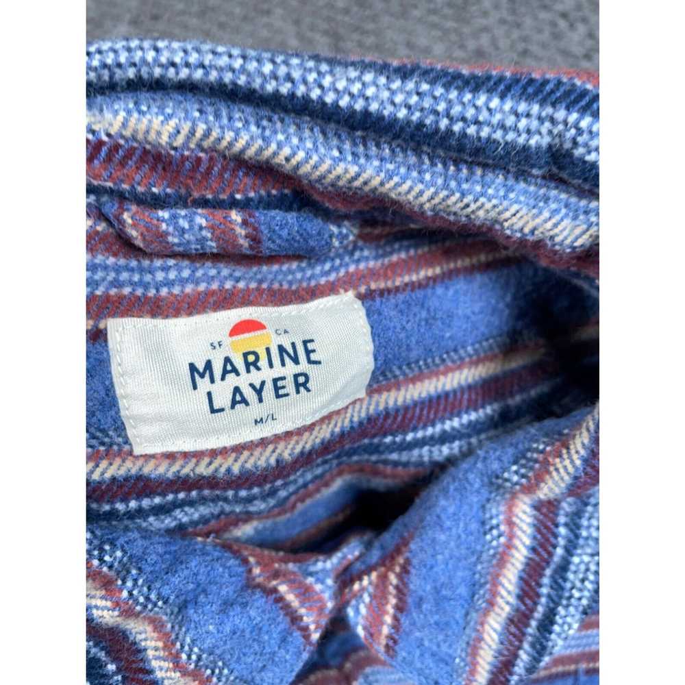 Marine Layer Marine Layer Baja Striped Flannel Sh… - image 3