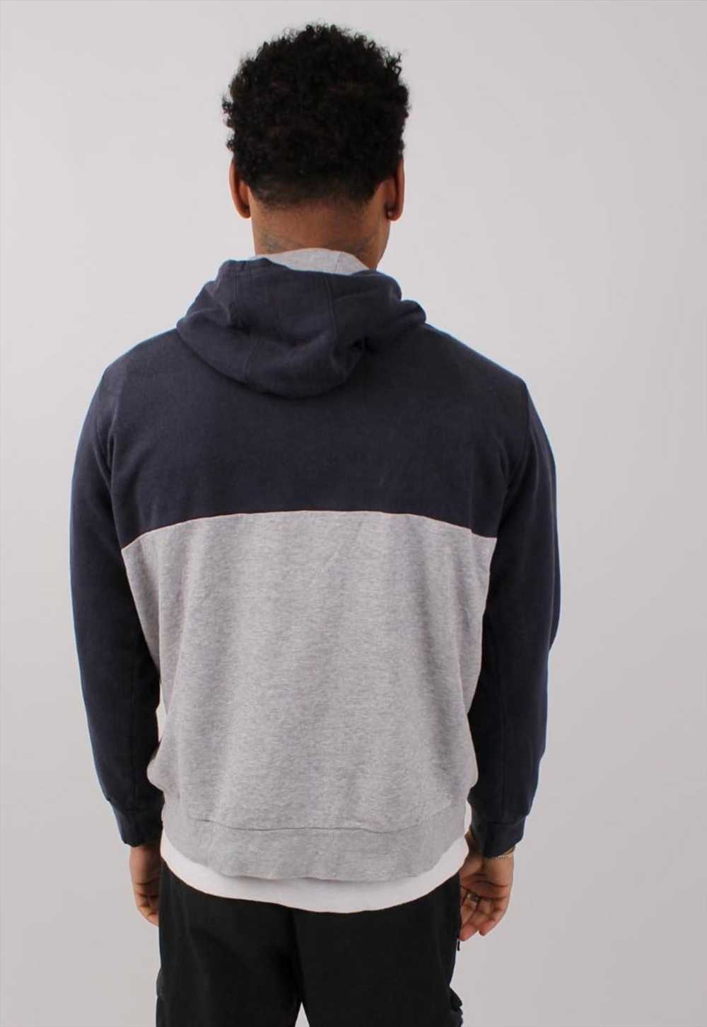 Vintage Men's Adidas Navy Grey Pull Over Hoodie - image 4