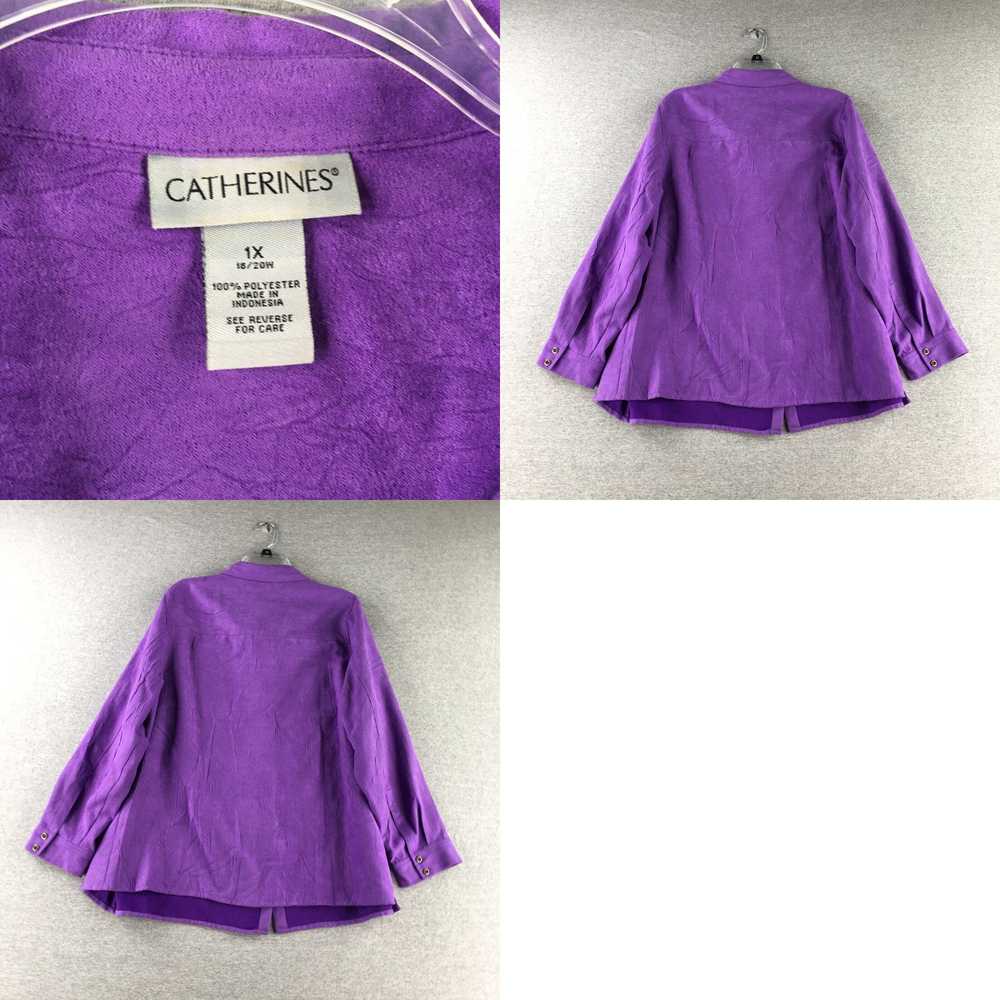 Vintage Catherines Shirt Womens 1X 18/20W Button … - image 4