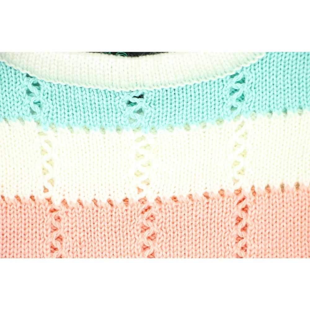 Other Pastel Hue Dance Knit Top Blouse XS Vintage… - image 5