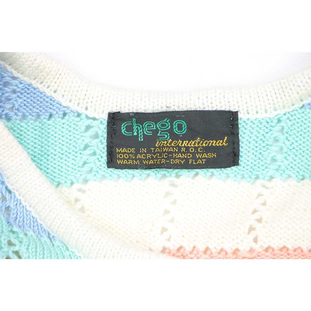 Other Pastel Hue Dance Knit Top Blouse XS Vintage… - image 6