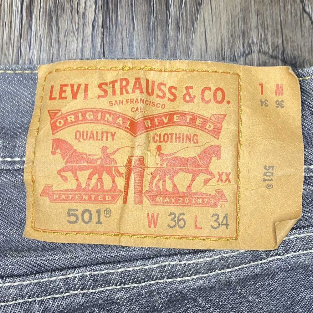 Levi's × Vintage Vintage Levi 501 Grey Denim Jeans - image 6