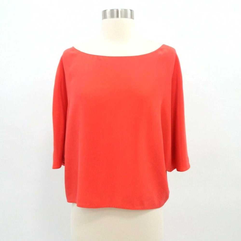 Vince Vince Sweater Pullover Silk XS Orange Red B… - image 1