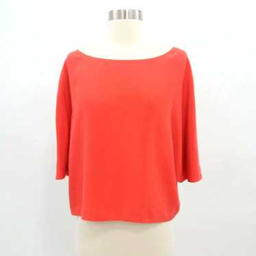 Vince Vince Sweater Pullover Silk XS Orange Red B… - image 1