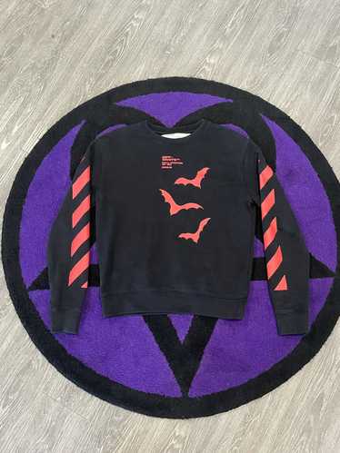 Off-White Off-White Black and Red Bat Wings Sweate