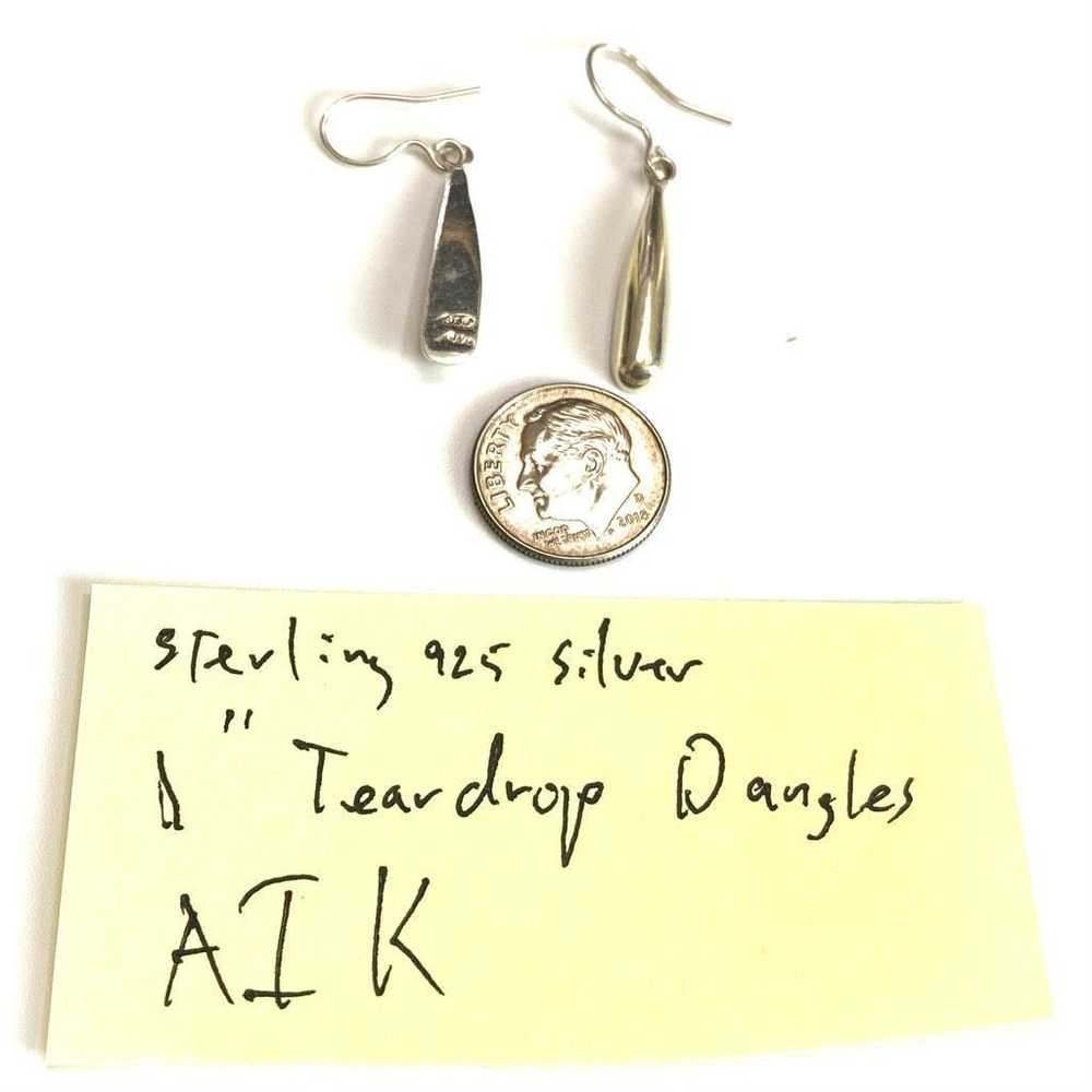 Silver Sterling AIK# Sterling 925 Silver Tear Dro… - image 5