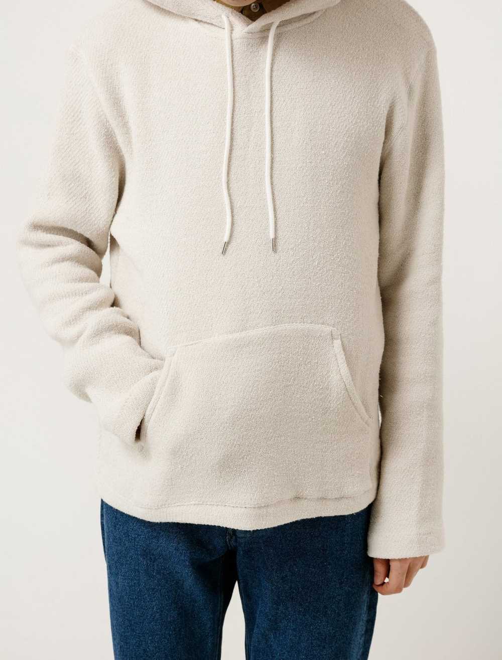 Our Legacy Our Legacy White Chunky Waffle Hoodie - image 1