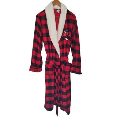 Disney Disney Buffalo Plaid Robe Mickey Mouse Sant