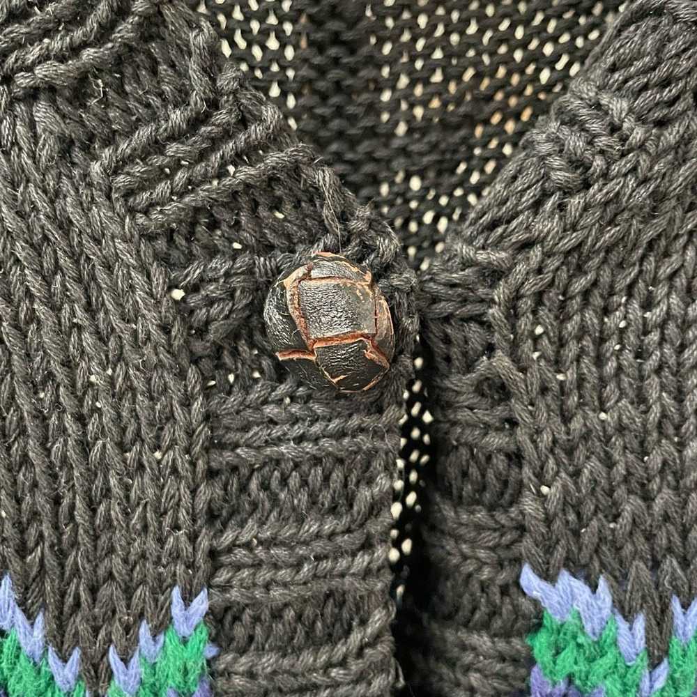 Vintage Vintage Eagle’s Eye Fair Isle Cable Knit … - image 4