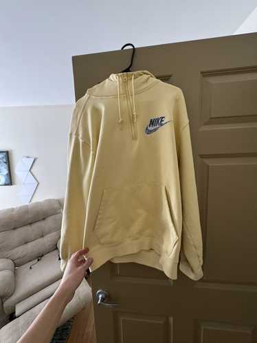 Supreme Nike Half Zip Hooded deals Sweatshirt Pale Yellow