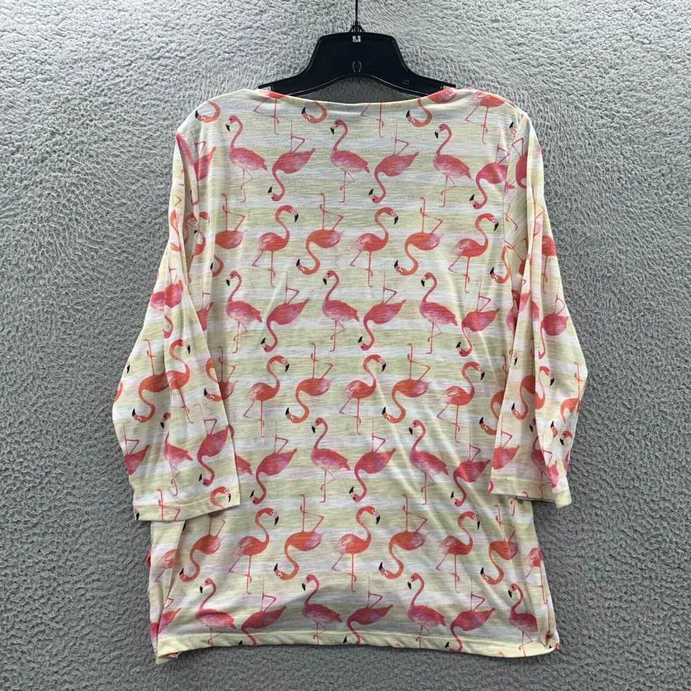 Vintage ONQUE CASUAL Blouse Womens XL Top Long Sl… - image 2