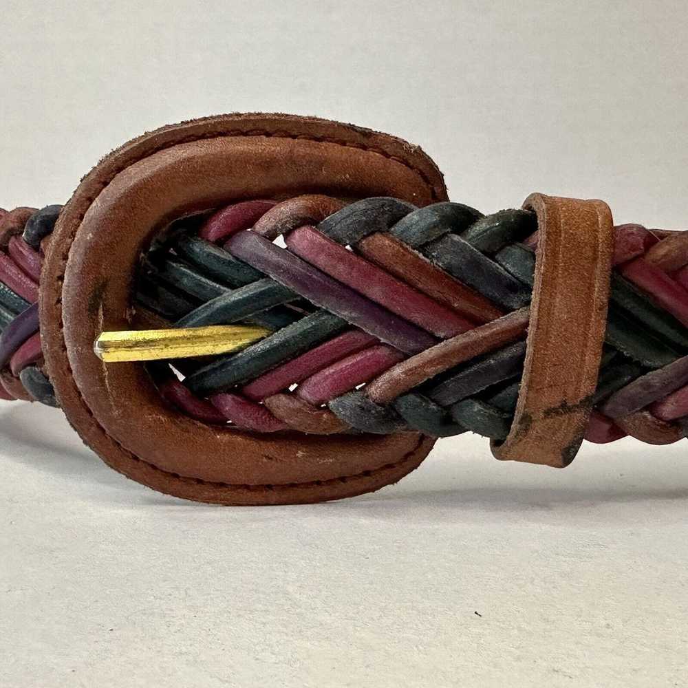 Other Braided Woven Genuine Bonded Leather Belt, … - image 3