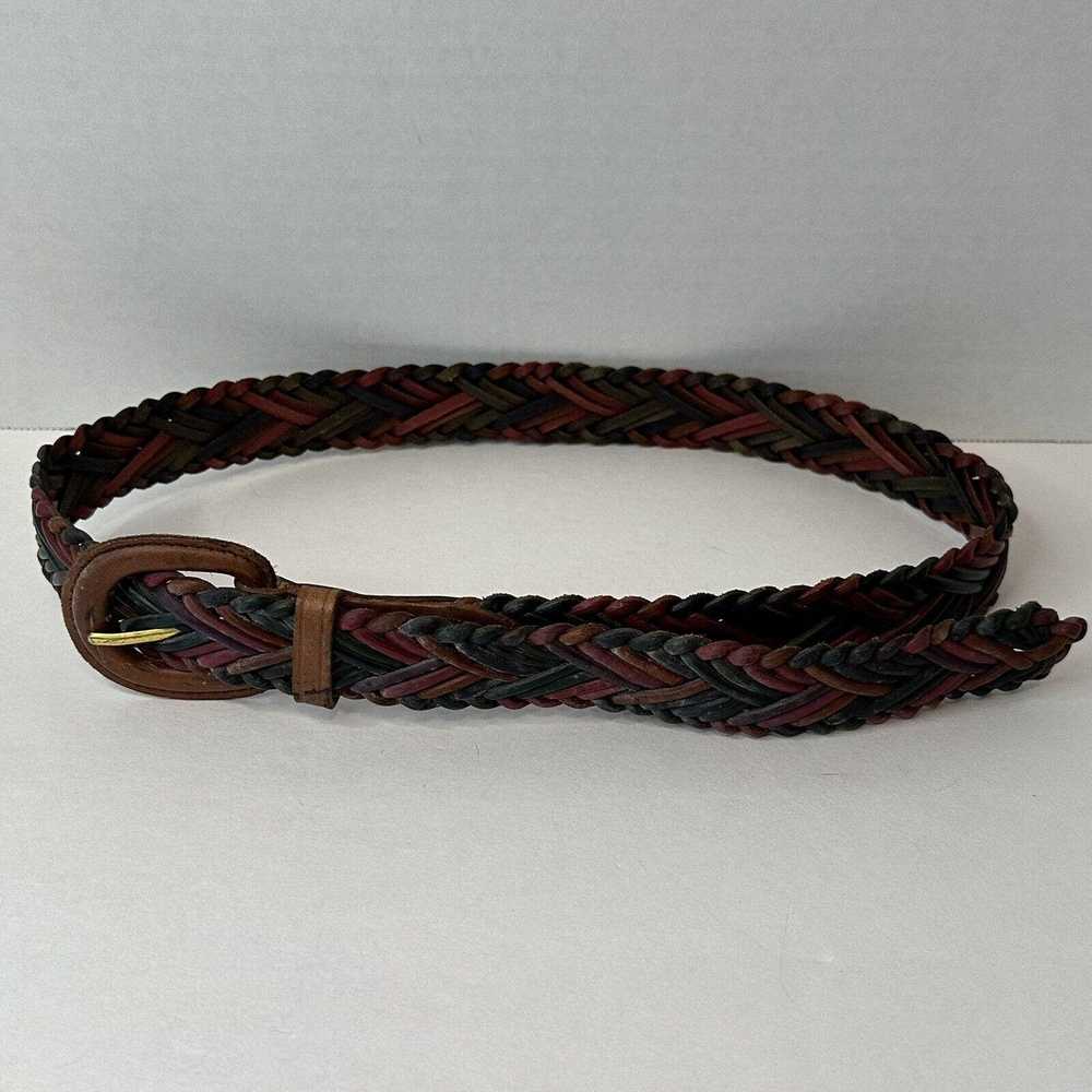 Other Braided Woven Genuine Bonded Leather Belt, … - image 5