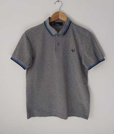 Fred Perry × Streetwear Grey pique polo t-shirt S - image 1