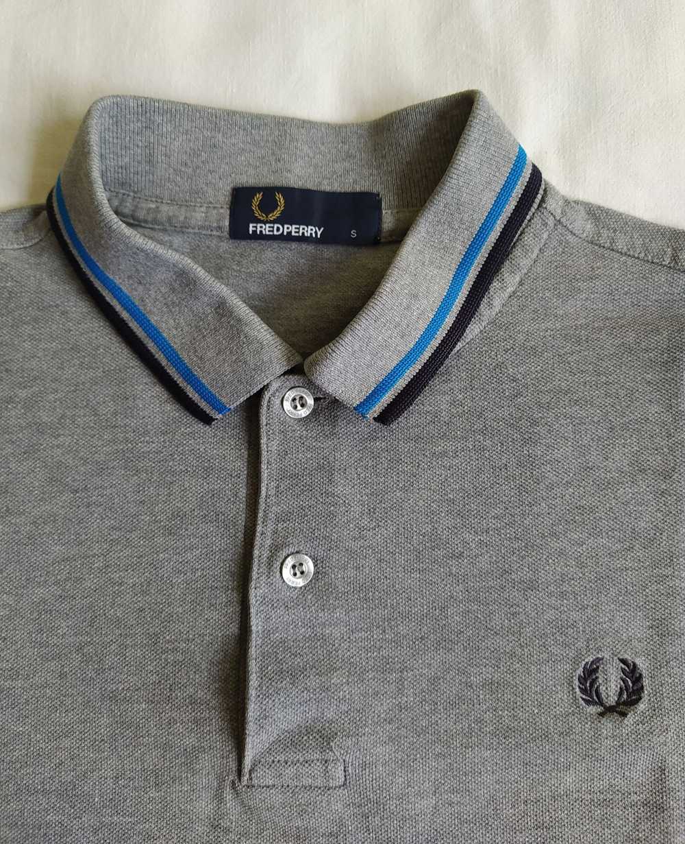 Fred Perry × Streetwear Grey pique polo t-shirt S - image 4