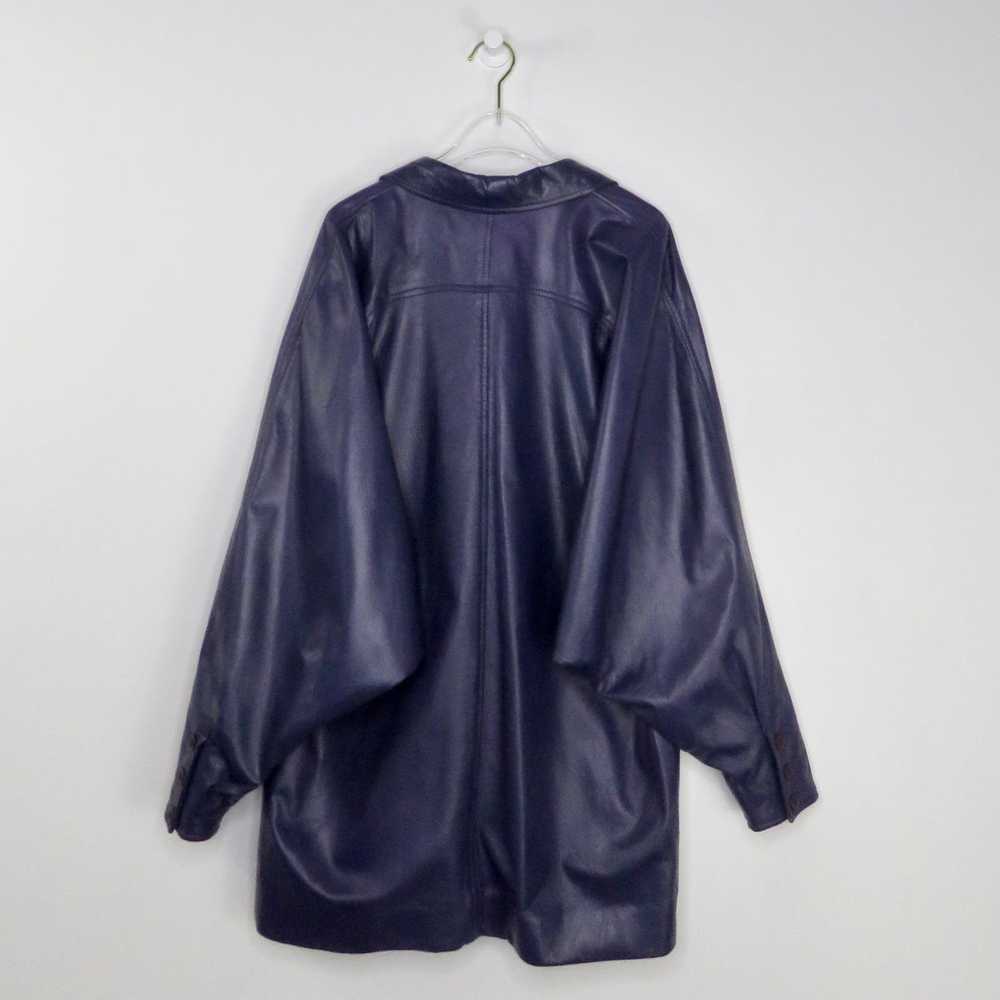 Vintage 90s Vintage Purple Leather Jacket Medium … - image 6