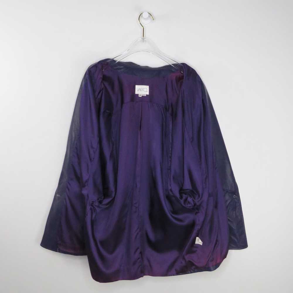 Vintage 90s Vintage Purple Leather Jacket Medium … - image 7