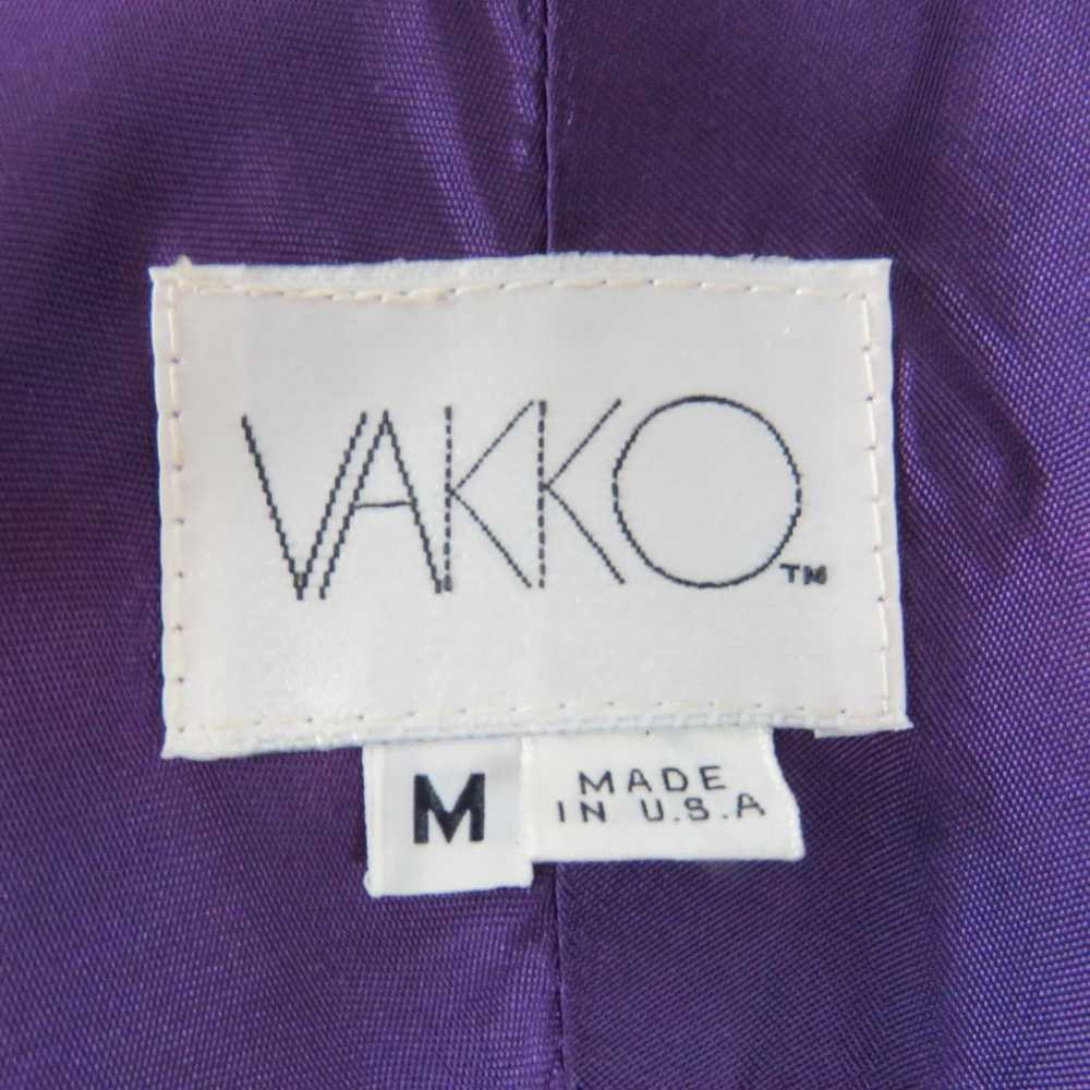 Vintage 90s Vintage Purple Leather Jacket Medium … - image 9