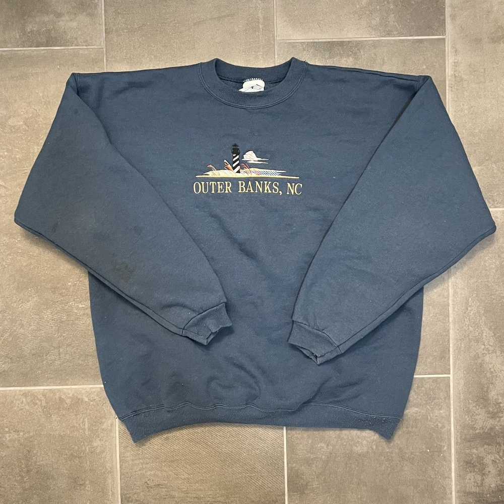 Hanes × Other × Vintage Outer Banks Sweatshirt (N… - image 4
