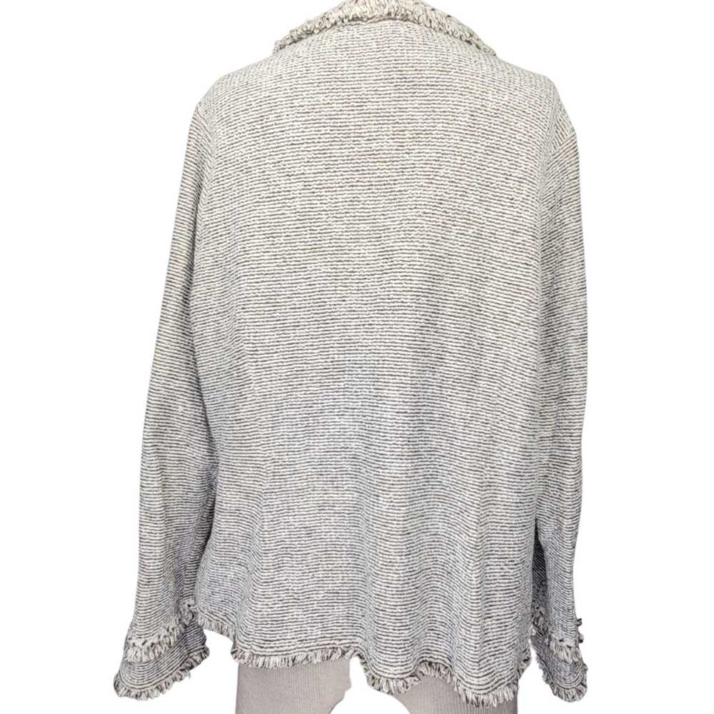 Chicos Tan Cotton Blend Cardigan Sweater Size Lar… - image 2