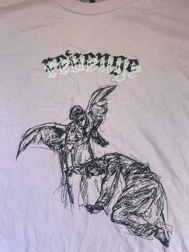 Revenge Revenge Pink Angel Short Sleeve Tee