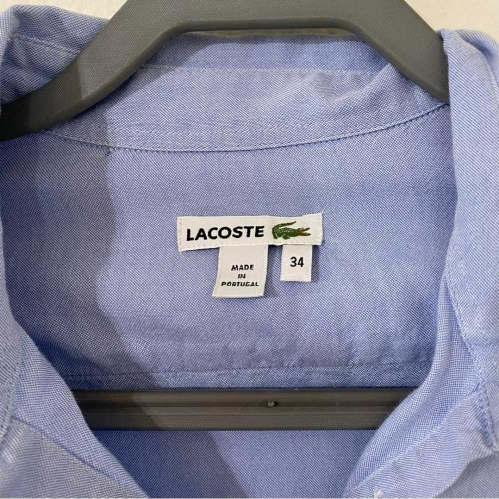 Lacoste Blue Button Down Shirt Dress Cotton Tunic… - image 3