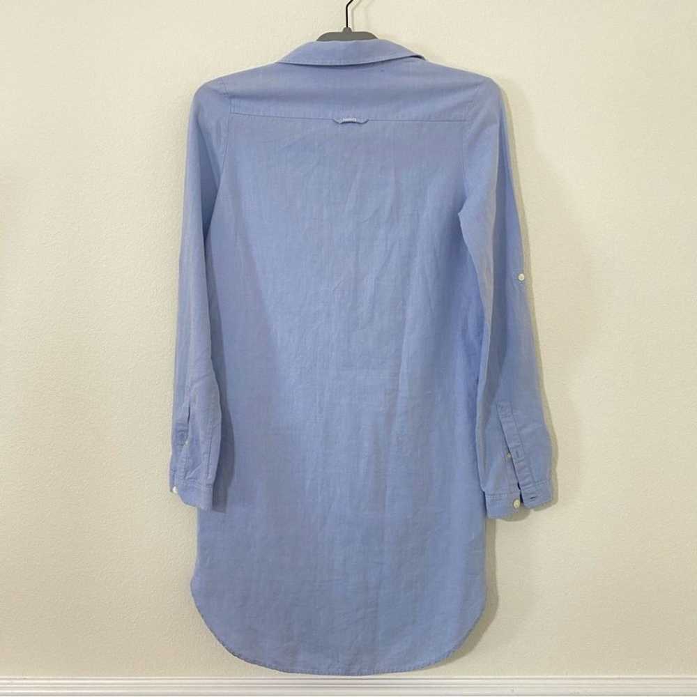 Lacoste Blue Button Down Shirt Dress Cotton Tunic… - image 4