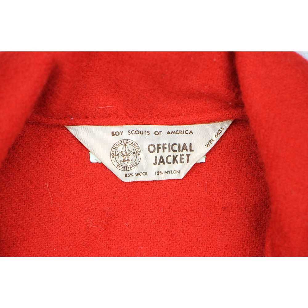 Other Boy Scouts BSA Red Wool Jacket XS Vintage S… - image 10