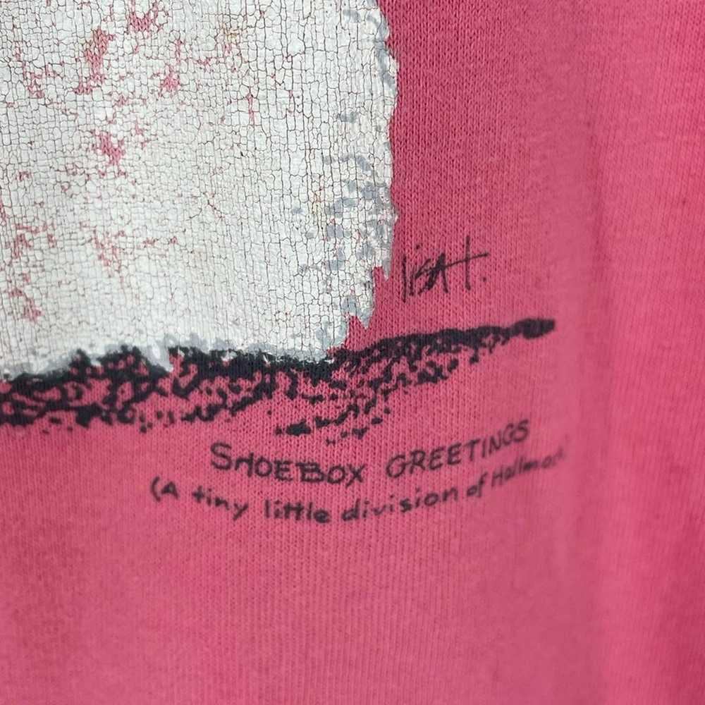 Shoebox Greetings Rare Vintage Cat Pink Hallmark … - image 3