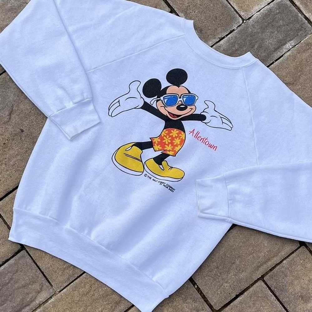 Disney × Mickey Mouse × Vintage Vintage 80s Velva… - image 1
