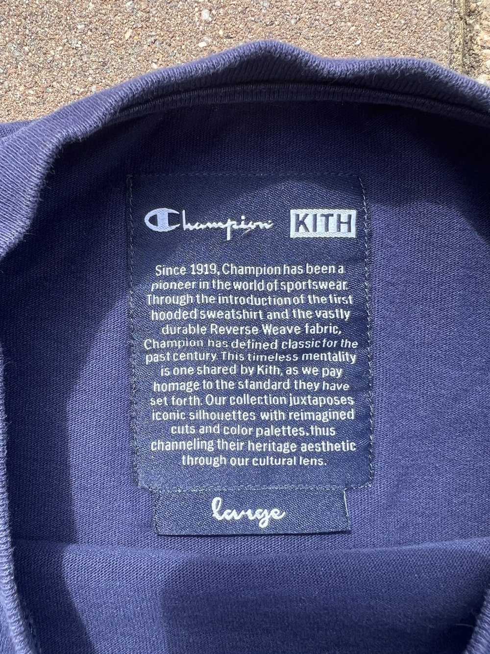 Champion × Kith Kith Champion C Patch Tee “Navy” - image 3