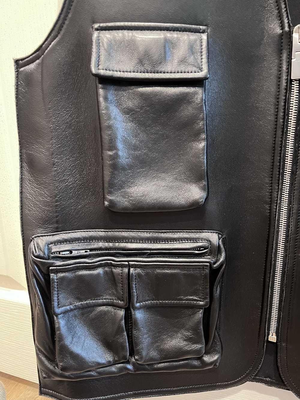 Givenchy Givenchy leather cargo vest - image 3
