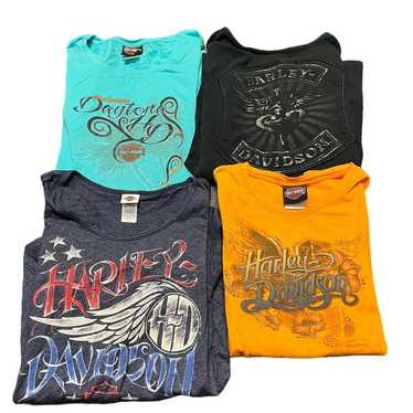 Harley Davidson Biker Shirt Bundle of 4 Y2K Women… - image 1