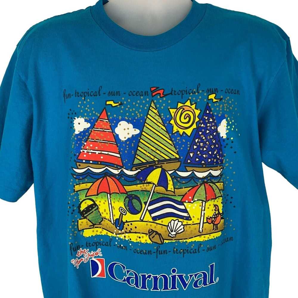 Vintage Carnival Cruise Line Vintage 90s T Shirt … - image 1