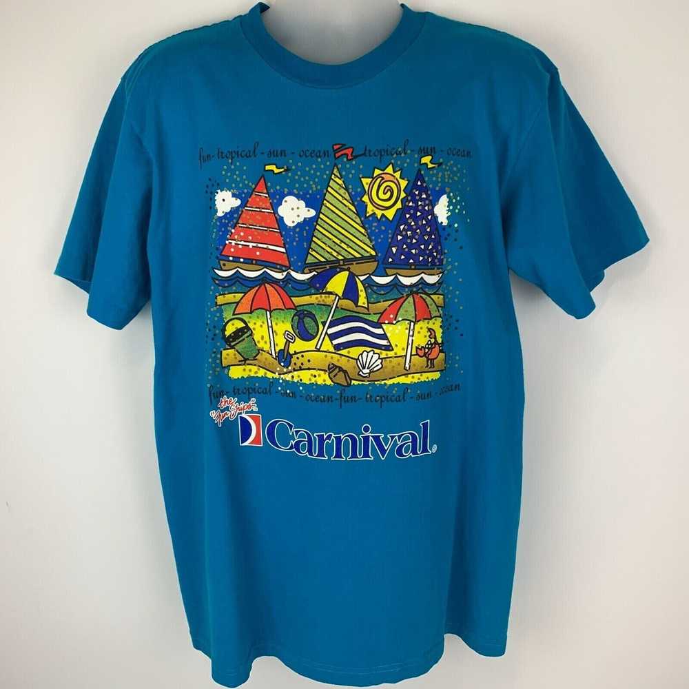 Vintage Carnival Cruise Line Vintage 90s T Shirt … - image 2