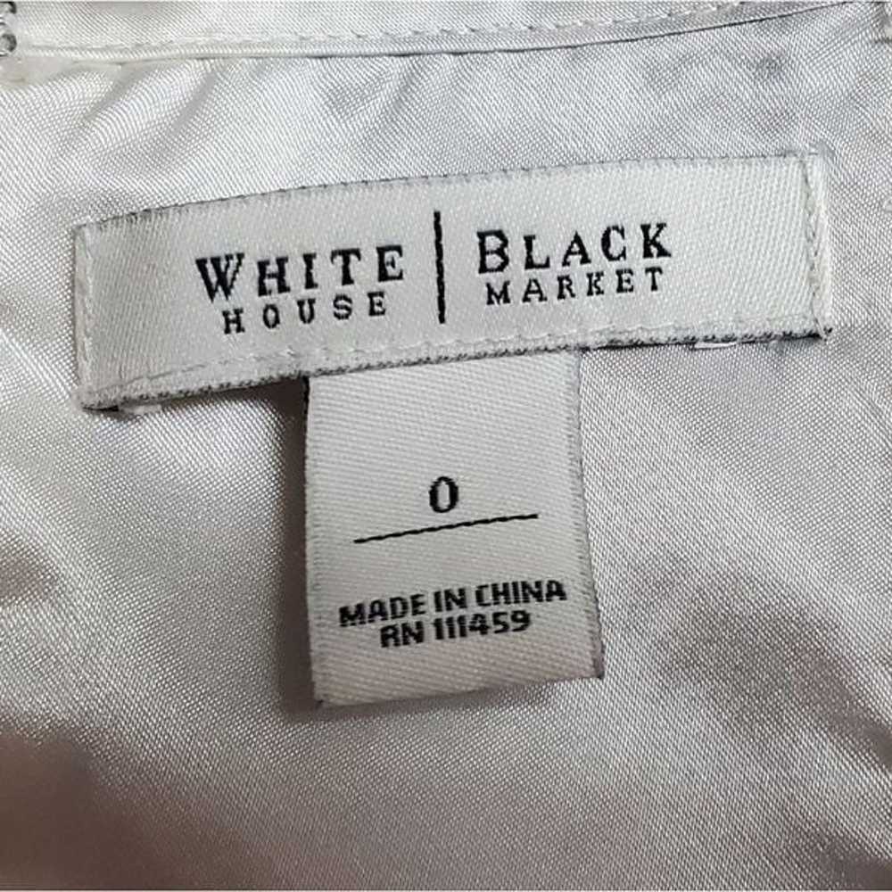 Vintage 90a White House Black Market Silk Black F… - image 11
