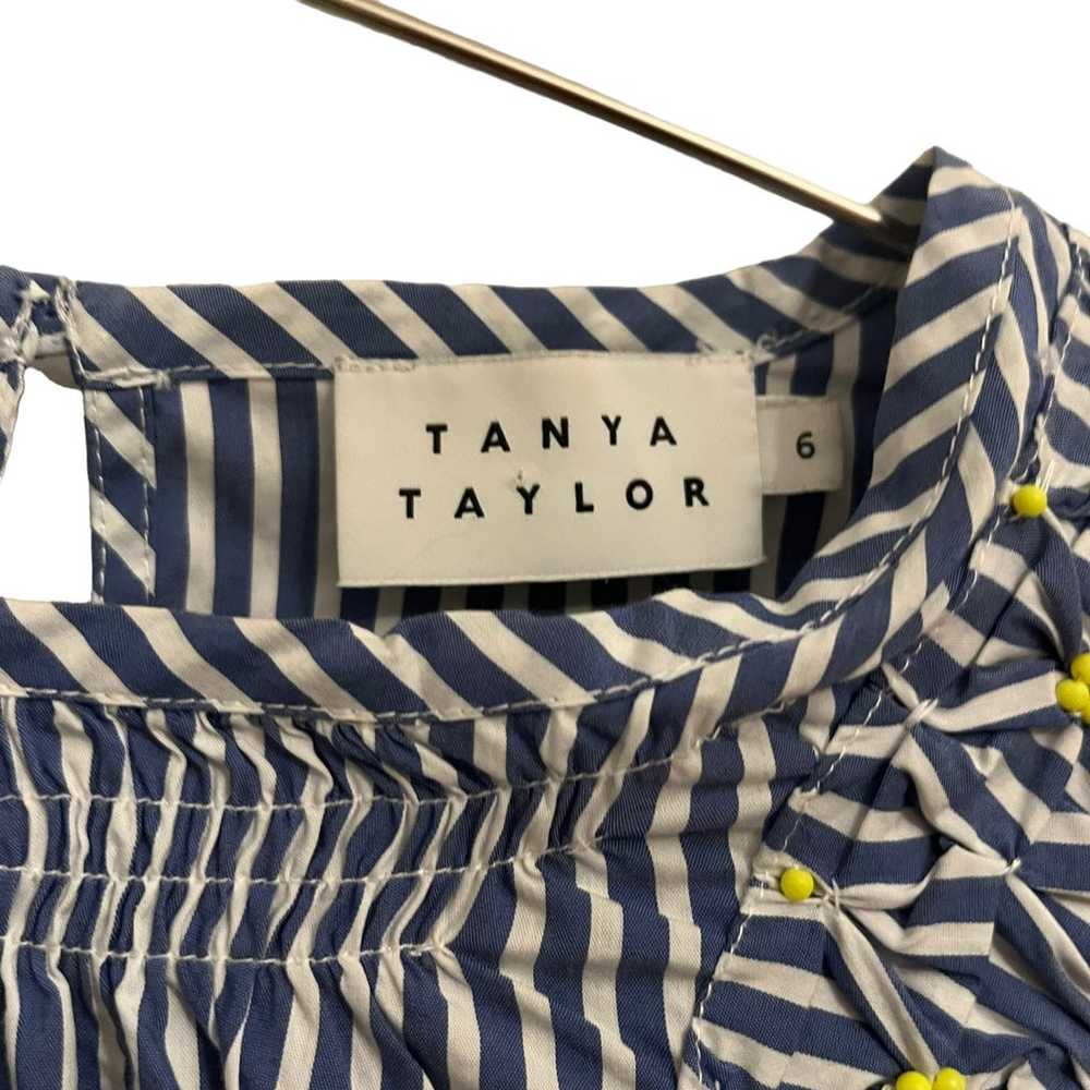 Tanya Taylor Pilar Striped Smocked Top 6 - image 5