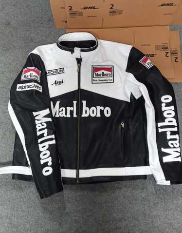 Marlboro Marlboro Leather Racing Jacket