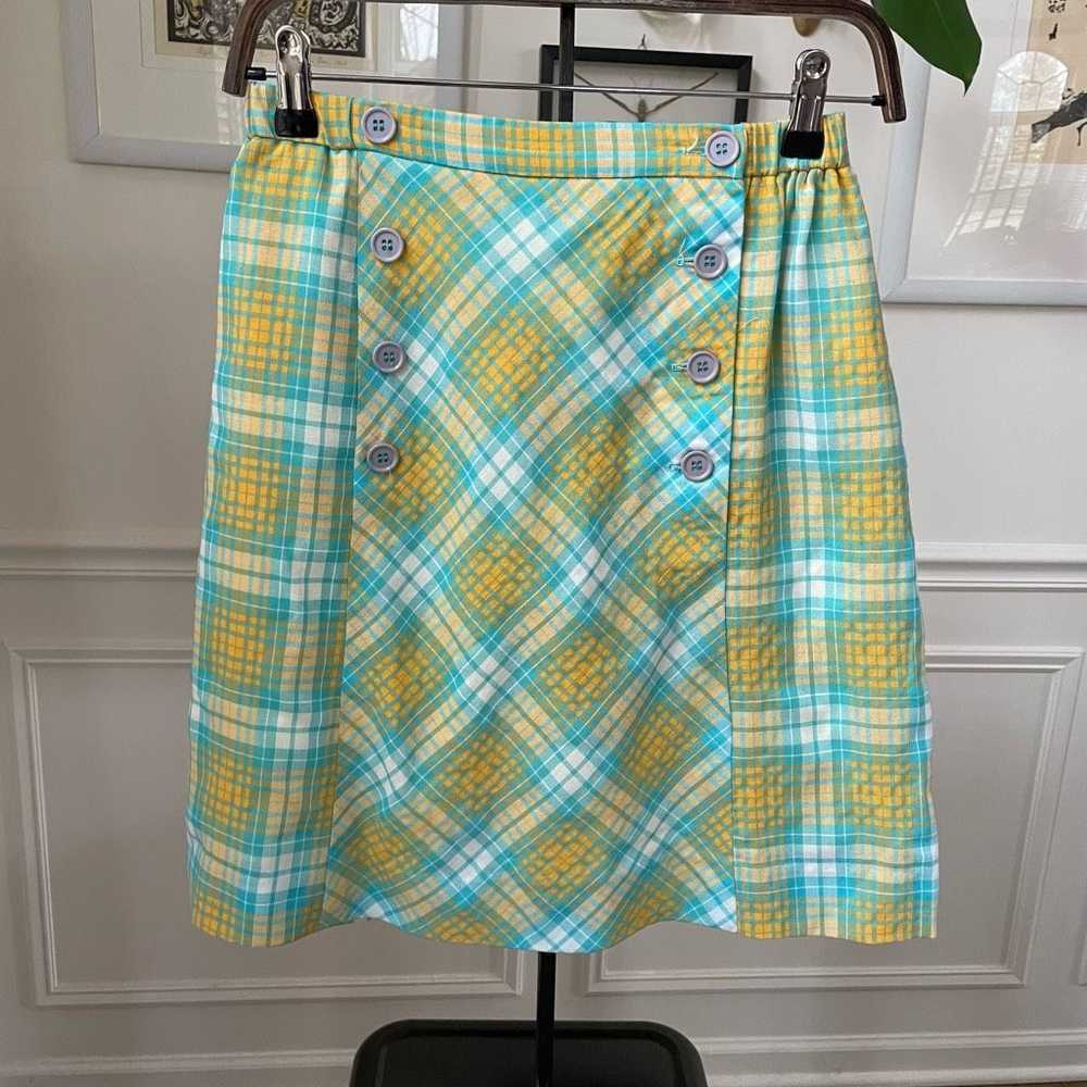 Vintage Vintage 60s 70s Laura Baugh for CPS Plaid… - image 1